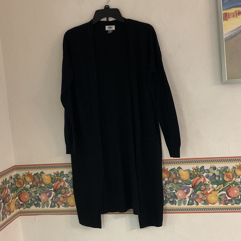 Sale! Old Navy Women’s Classic Long Cardigan, Size SP, Black